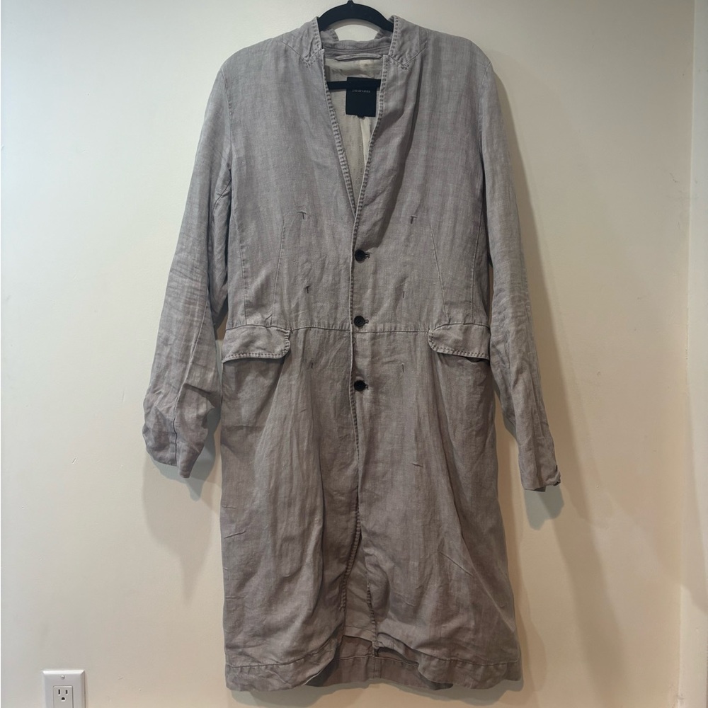 Pas de calais Gray Linen Coat
